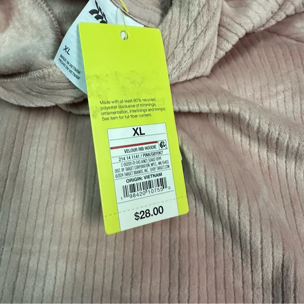 All‎ in Motion Women's Blush Corduroy Hoodie - Image 7