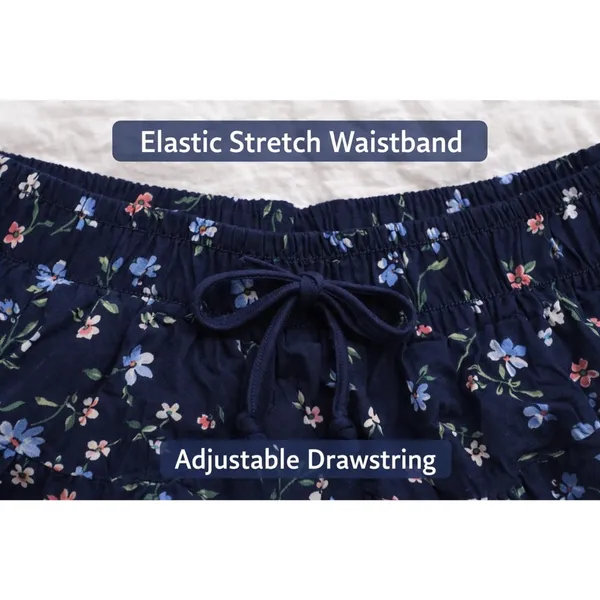 Francesca’s Navy Floral‎ Tiered Mini Skirt Size M NWT Boho - Image 2