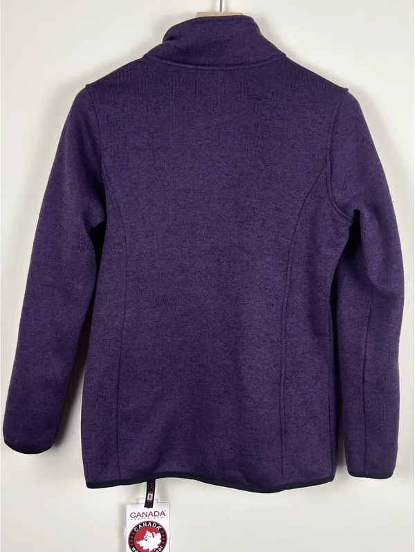Canada Weather Gear Climb Jacket Women M Purple Sweater Fleece NWT Outdo - Image 8