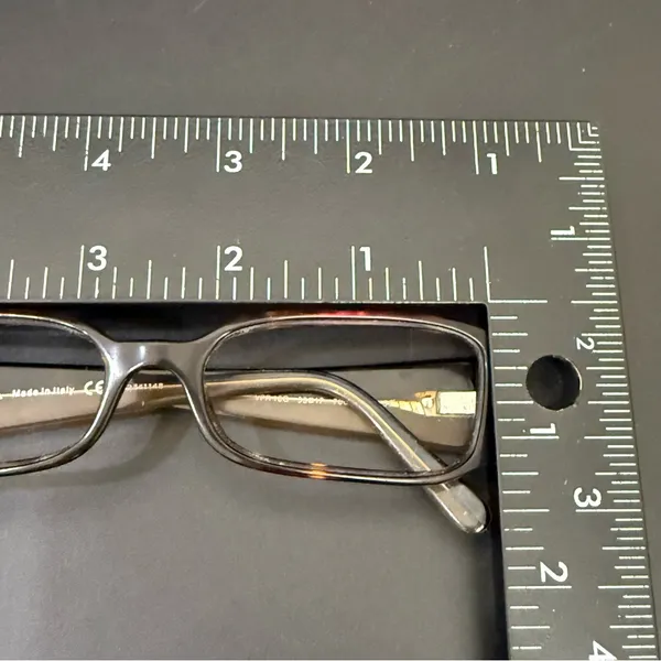 PRADA VPR 16G 766-101 Brown Tortoise Shell 53-17-135 Rectangular Eyeglass Frame - Image 14