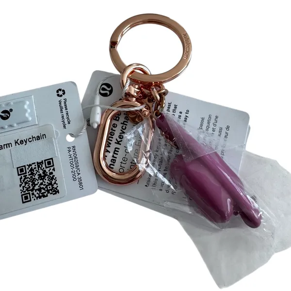 Lululemon Everywhere Belt Bag Key Charm Pink Frosting - Image 7