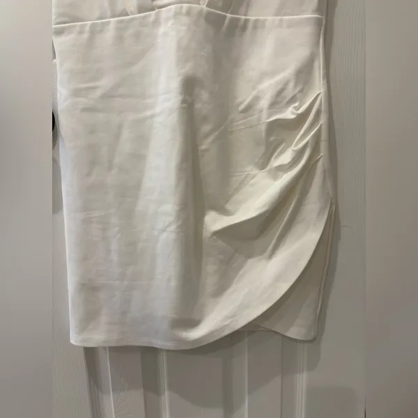 Lulu's Ivory V-Neck Mini Dress - Image 7