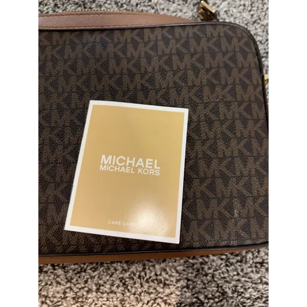Michael Kors Jet Set Signature Brown Crossbody Bag - Image 2