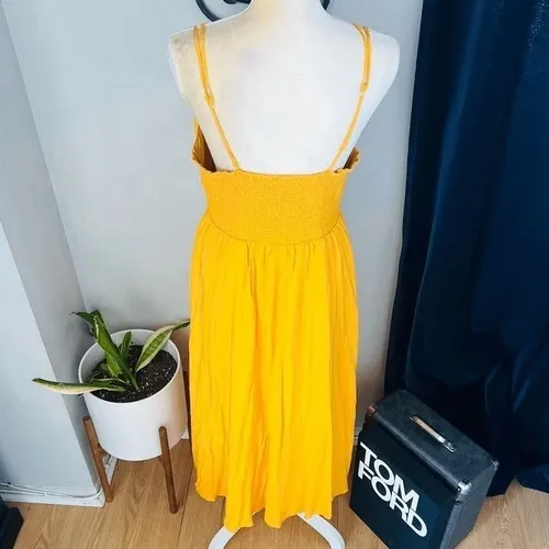 BB DAKOTA BY STEVE MADDEN Challi Midi Dress, Summer, Yellow, Medium (6-8),‎ NWT - Image 11