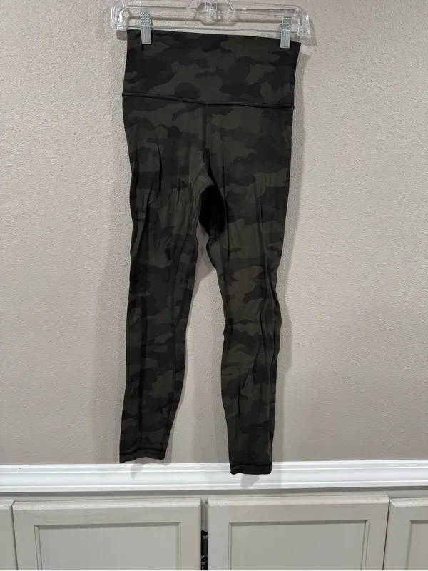 Lululemon Align High-Rise Pant 25" Heritage 365 Camo Dark Olive Multi - Image 4