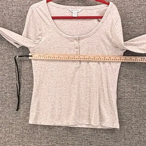Athleta‎ Womens Henley Heather XL - Image 13