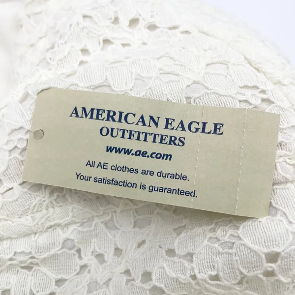 American Eagle Womens Dress Sz 12 Corset Eyelet Lace Coquette‎ Cottagecore Party - Image 9