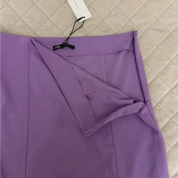 Zara Lilac Mid Rise Mini Skirt - Image 5