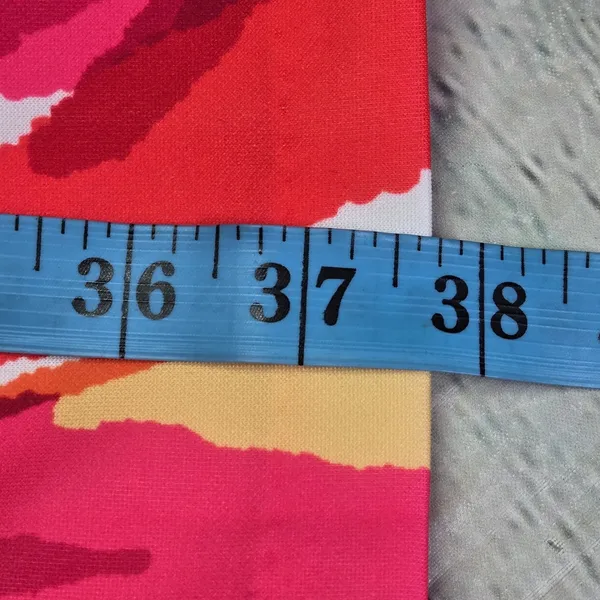 Vince Camuto Womens Pink Orange Abstract‎ Leaf Print Halter Dress Size 16 - Image 8