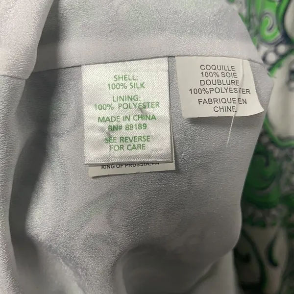 Lilly Pulitzer Green & White Paisley Dress Size XS - Image 13