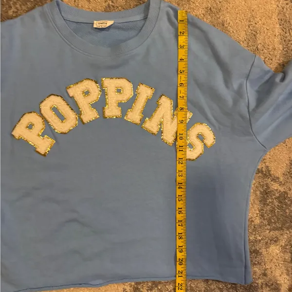 Reflex Light Blue Crewneck Sweatshirt with Logo Tag - Image 6