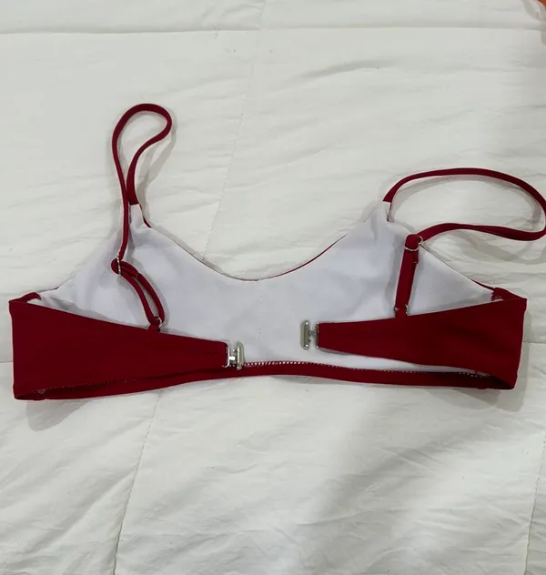 SheIn red bathing suit top - Image 2