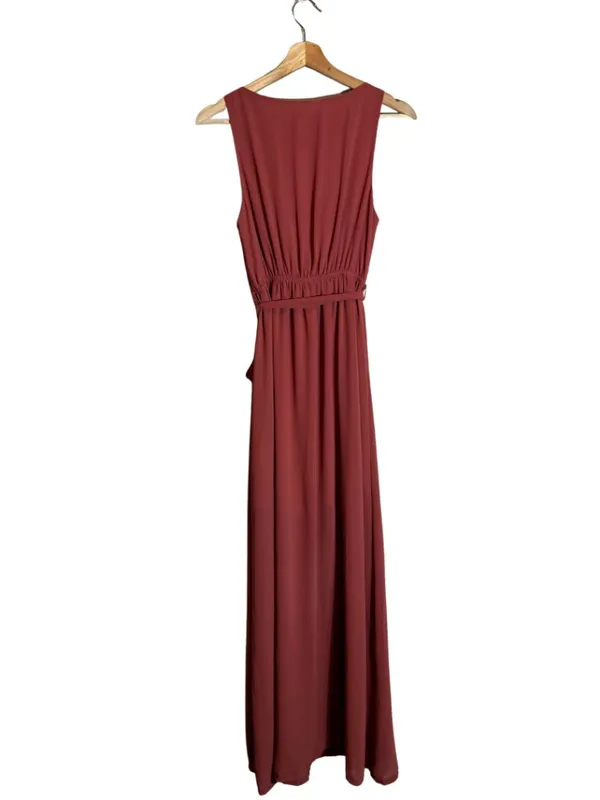 Baltic Born Hera Chiffon Maxi Dress Women XS Berry Formal Bridesmaid Wedding NWT - Image 5