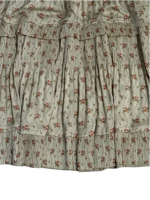 Polo Ralph Lauren Pleated Ruffle Floral Maxi Skirt Cottagecore Old Money Prairie - Image 6