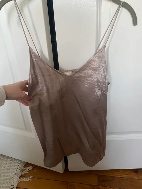 H&M Champagne Silk Cami - Image 3