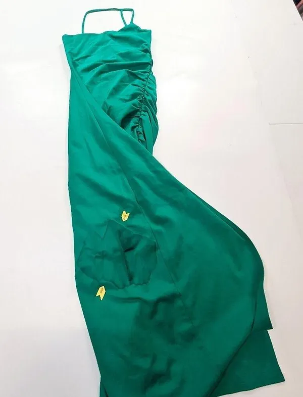 Lovers and Friends Nami Maxi Dress in Seaglass Green XS - Image 11