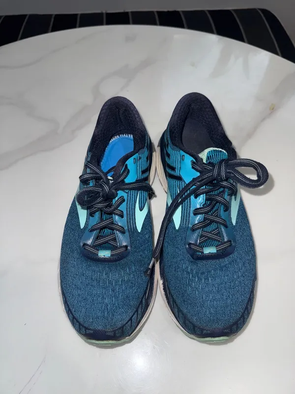 Brooks Teal and Navy Women's Running Shoes - Image 2