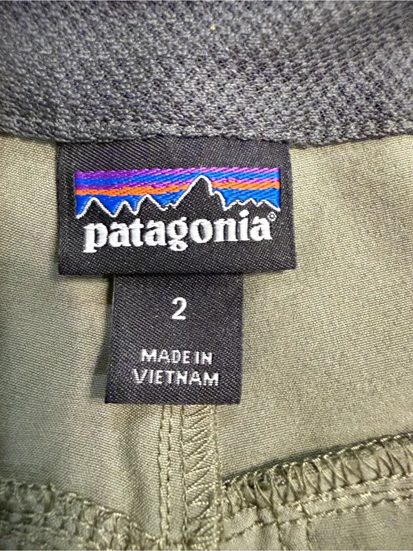 Patagonia Olive Green Happy Hike Shorts Size 2 - Image 3