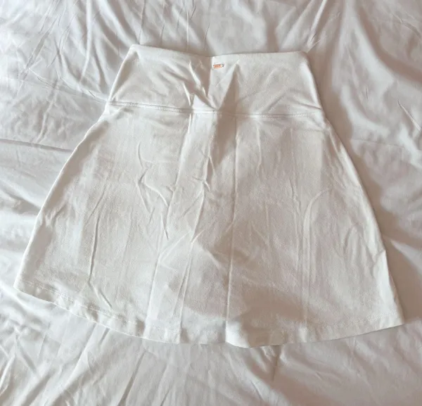 PINK Victoria’s Secret White Crossover Waist Skirt Size XS - Image 2