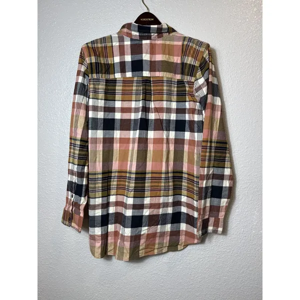 NWT Madewell‎ Classic Ex-Boyfriend Shirt in Seconda Plaid Size XL - Image 4