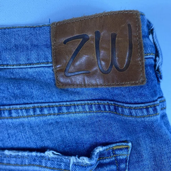 Zara Woman Jeans Womens 4 Blue Distressed Slim Tapered Crop Denim Medium‎ Wash - Image 3