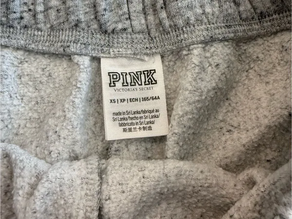PINK Victoria's Secret Heather Gray Cozy Shorts - Image 3