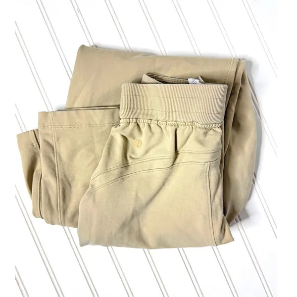 Lululemon LA Wide Leg Side Split HR Pant Trench Tan Beige Size 2 LW5DNSS - Image 2