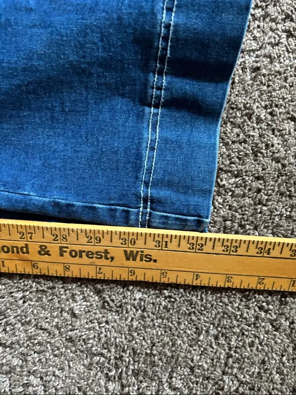 Women's Mid-Rise Blue Flare Jeans — Wide Leg Denim - Image 5