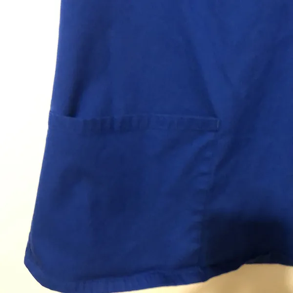 JAANUU Women’s Blue Nurse Hospital Scrub Top Size Medium - Image 3