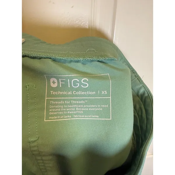 Figs Technical Collection Jade Green Zamora Jogger Scrub Pants Size XS - Image 4