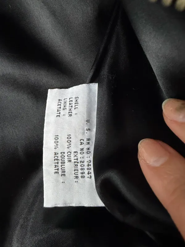 Vintage Black Leather Zip-Front Jacket - Image 8