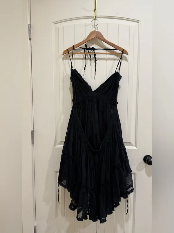 Free People 100 Degree Mini Dress in Black - Image 5