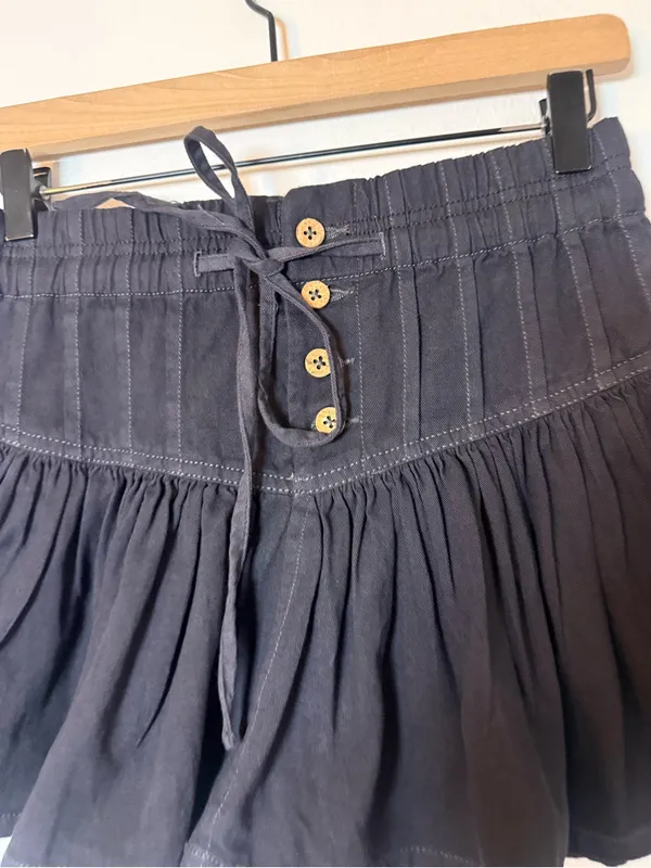 Free People We The Free Roselle Denim Mini Skirt - Image 3