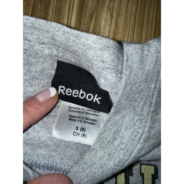 Reebok Pittsburgh‎ Penguins Boys Sz 8 T-Shirt Hoodie Cotton EUC - Image 3