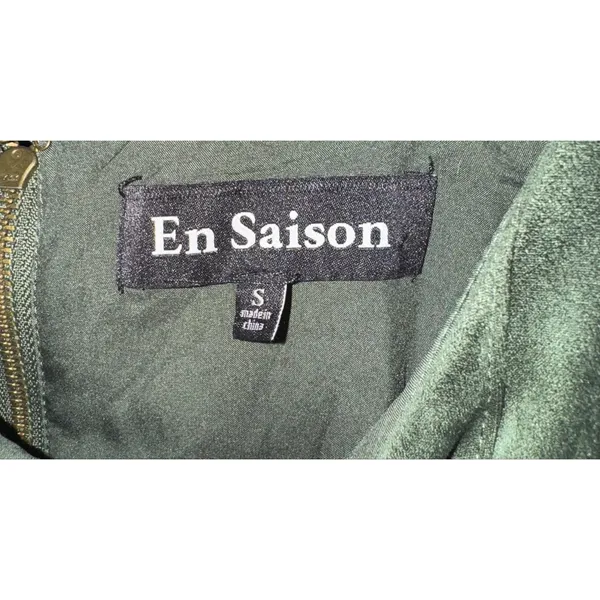 En Saison Delphine Faux Suede Pleated Fit and Flare Mini Dress‎ Size Small Fall - Image 6