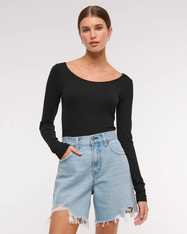 Abercrombie Loose High-Rise Shorts Curve Love - Image 6