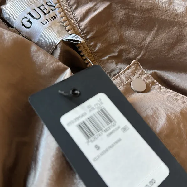 NWT Guess Kelsi Hooded Midi-Length Parka Color: SUMMER CLAY - Image 10