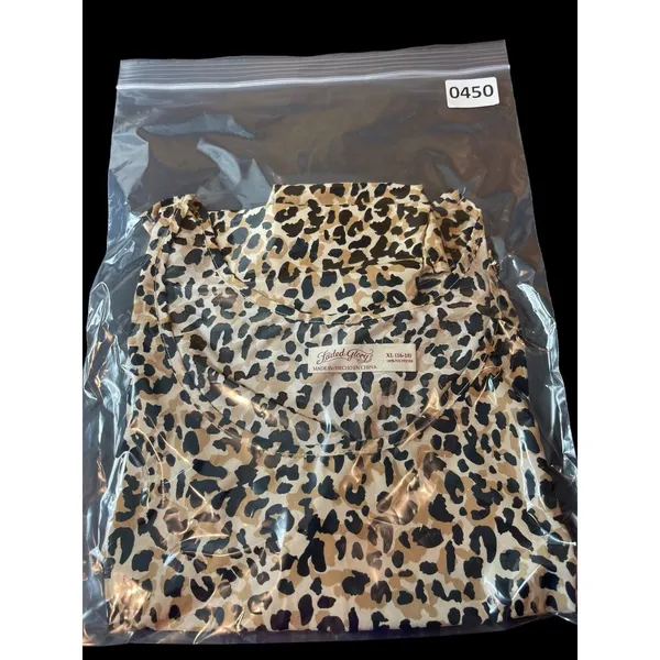Faded Glory Sleeveless Semi Sheer Animal Cheetah Print Top XL - Image 7