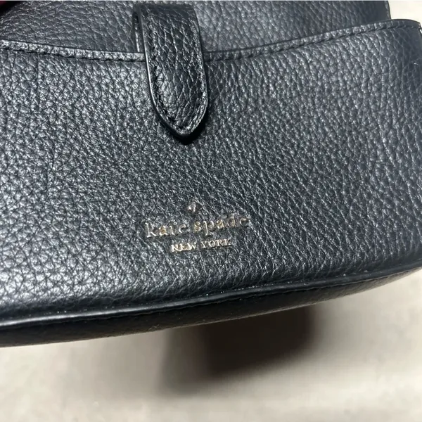 Kate Spade Leila Pebbled Small Tab Crossbody Shoulder Mini Bag Black *NO STRAP - Image 3