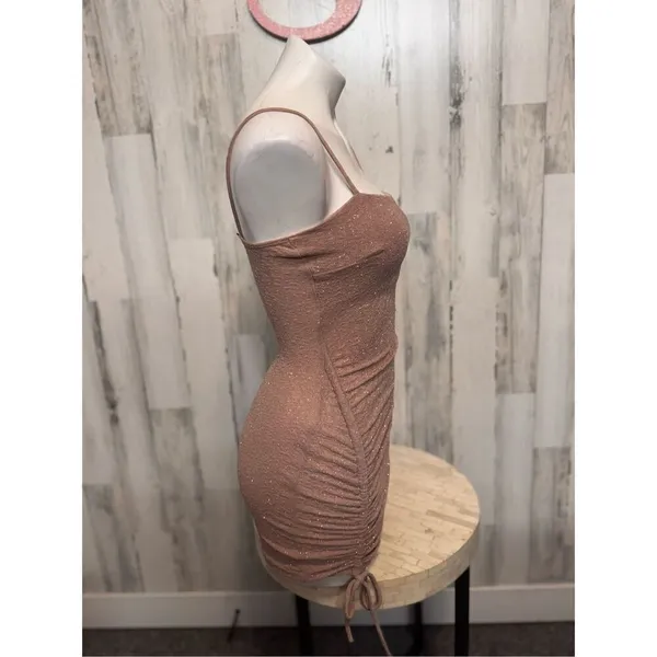 Windsor Shine On Ruched Glitter Mini Dress size XSmall - Image 3