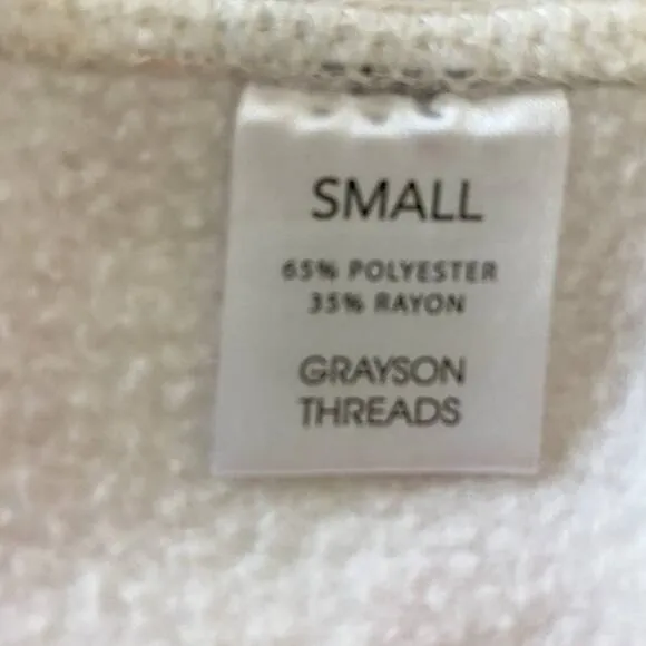 Grayson Threads Womens Choose Happy Long Sleeve Sweatshirt Multicolor‎ SZ S - Image 8