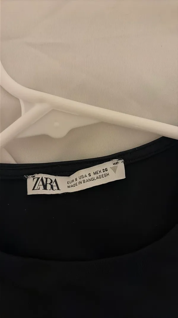 ZARA Crop Top Black - Image 2