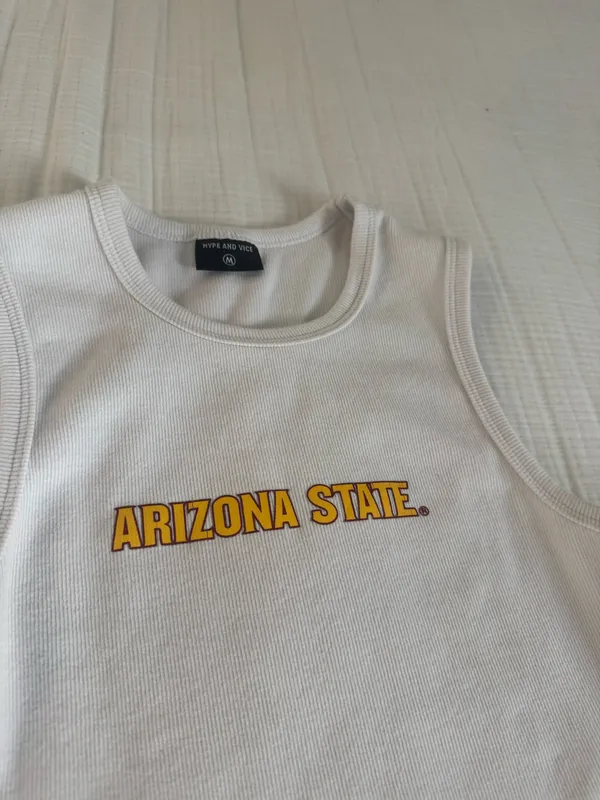 Arizona state university hype and vice cropped tanktop - Image 4