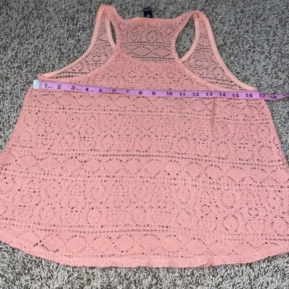 5/$30 🎈 Windsor small pink lace‎ knit tank top - Image 3