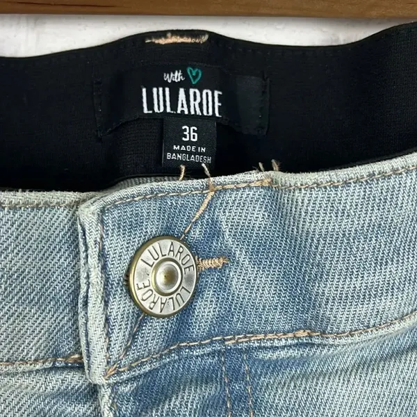 LuLaRoe women’s crop kick flare light wash jean - Image 2