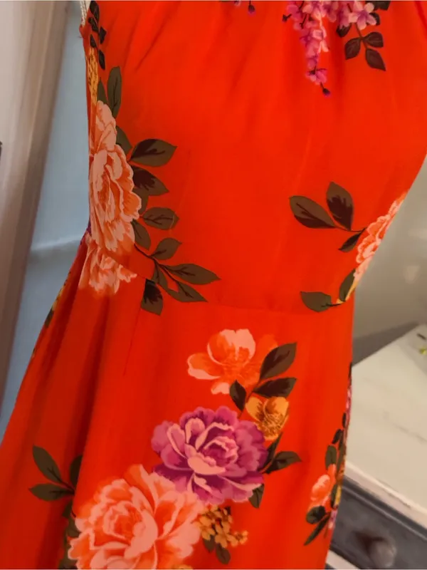 Donna Morgan Jardin Floral Midi Dress | Size 4 - Image 7