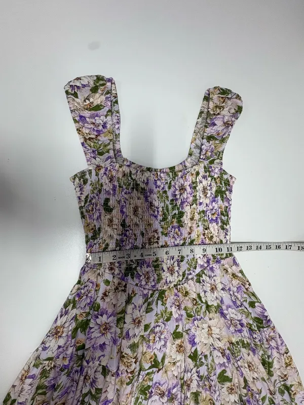 Sky to Moon Purple Floral Mini Dress - Size‎ S. - Image 9