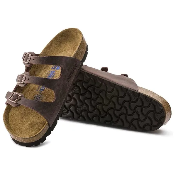 Birkenstock Dark Brown Triple-Strap Sandals - Image 3