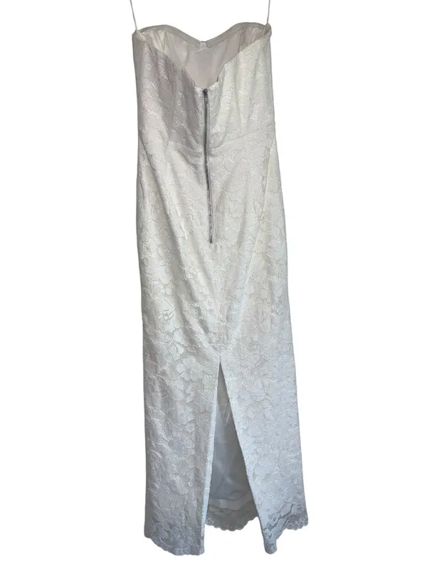 Bardot Kayleigh Midi Dress in White 2 New Womens Lace Strapless - Image 6