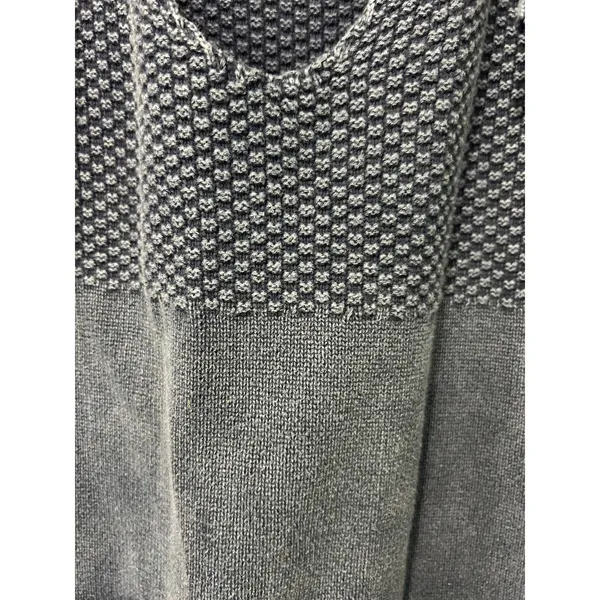 MGirls by Material Girls Blue Waffle Knit Hoodie Y2K Boho Grunge Size M Casual - Image 4